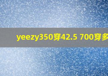 yeezy350穿42.5 700穿多大